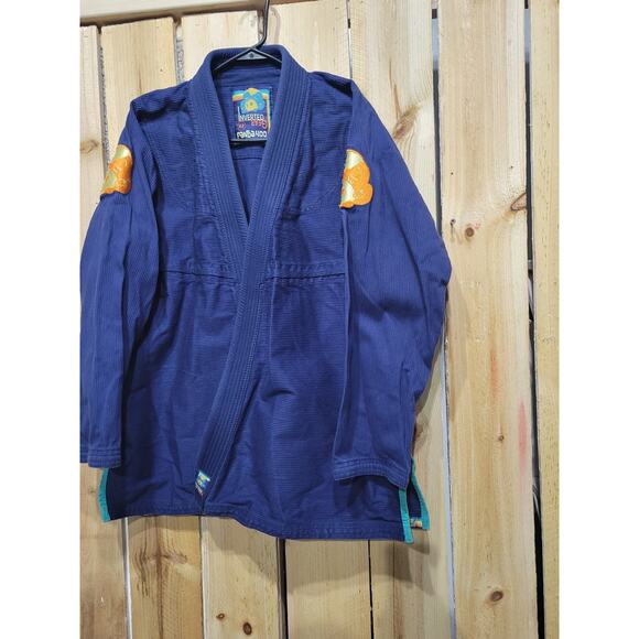 Inverted Gear Panda Brazilian Jiu Jitsu Kimono Adult Sz A2 Medium/ LRG Blue - Picture 2 of 13